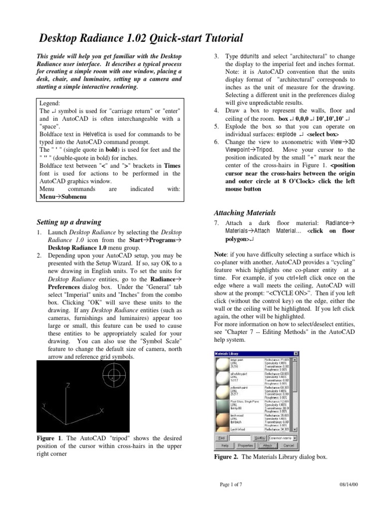 Desktop Radiance Quick-start Guide | PDF | Rendering (Computer Graphics ...