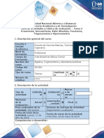 Guía de actividades y rubrica de evaluación - Tarea 2 - Desarrolar ejercicios Unidad 1 y 2