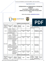 Agenda - INTRODUCCION A LA PROBLEMATICA Y ESTUDIO DEL AMBIENTE - 2019 I Periodo 16-02