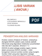Analisis Varian (Anova) Kelompok 8