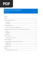 Microsoft Open Agreement: Licensing Guide