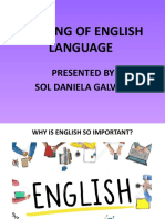 Origing of English Language: Presented by Sol Daniela Galván
