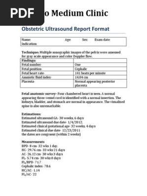 Obstetric Ultrasound Report Format.docx