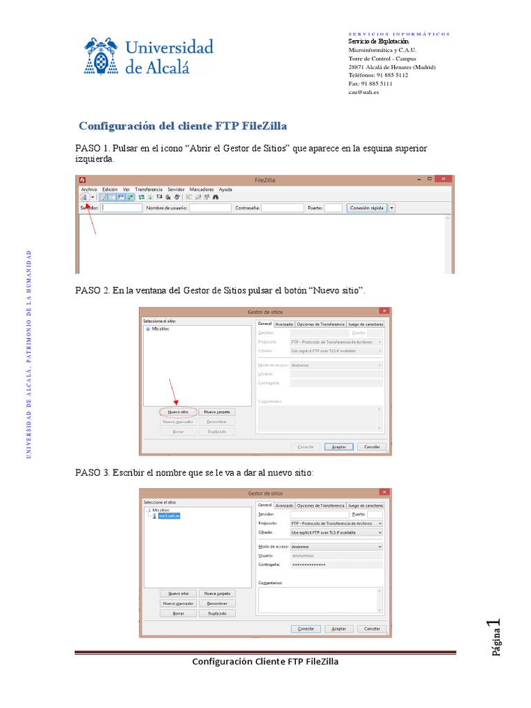 Tutorial de Instalacion de Filezilla IV PDF Protocolo de
