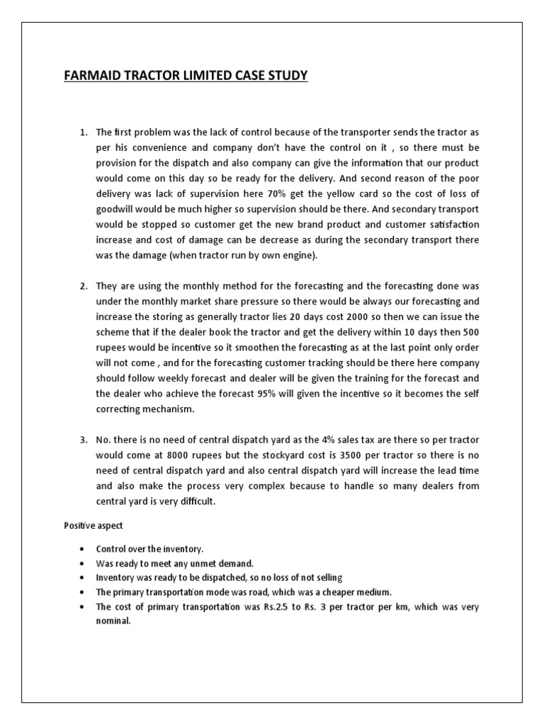 Mahindra tractor case study image