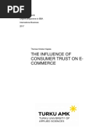 The Influence of Consumer Trust On E-Commerce: Bachelor's Thesis Degree Programme in BBA International Business 2017