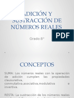 Adición y Sustracción de Números Reales