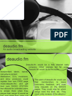 Deaudio - FM: An Audio Broadcasting Website