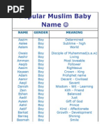 Download Popular Muslim Baby Name by Sittie Halimah SN4615369 doc pdf