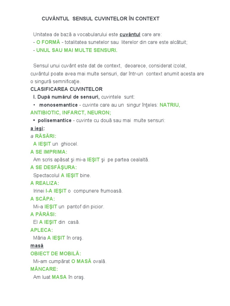 Cuvantul Si Contextul | PDF