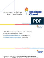 7° QCA PPT Reacciones Químicas