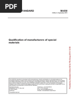 Norsok M-650 - R4 - Qualification of Manuf. of Special Mat