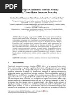 Inter Subject Correlation of Brain Activity During Visuo-Motor Sequence Learning