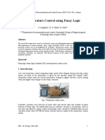 Temperature Control Using Fuzzy Logic: P. Singhala, D. N. Shah, B. Patel