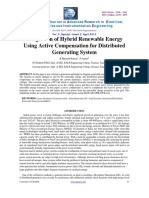 Integration of Hybrid Renewable Energyusing Active Compensation For Distributedgenerating System
