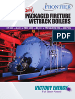 Packaged Firetube Wetback Boilers: HP: 200 - 2,500 PPH: 6,600 - 87,000 PRESSURES: 150 - 600 PSIG