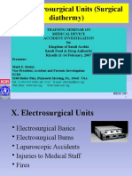 XX. Electrosurgical Units (Surgical Diathermy)