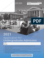 Ug Admission Form PDF