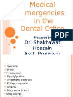 Medical Emergencies in The Dental Office