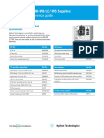 Quick Reference Guide: Agilent 500-MS LC/MS Supplies