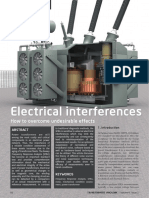 Electrical Interferences in SFRA Measurements: How To Overcome Undesirable Effects