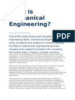 What Is Mechanical Engineering?: Letter From The Chair