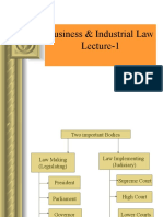 Business & Industrial Law Lecture-1