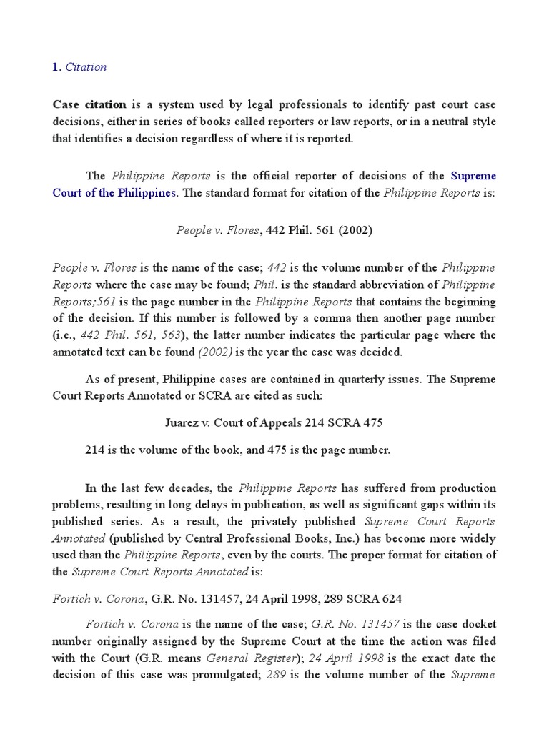 Case Brief Definition PDF Case Citation Brief (Law)