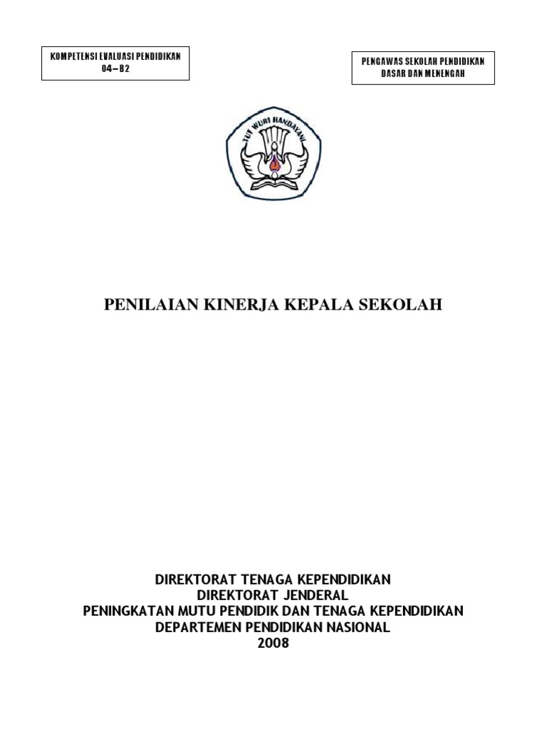 Penilian Kinerja Kepala Sekolah