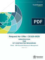 Request For Offer: CES20-0029: Specification FOR Ict Contracted Resources