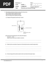 WS 7 IG I Chemistry ELLECTRICITYAND CHEMICALCH