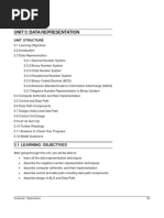 Unit 3: Data Representation