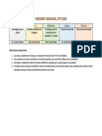 Horario Semanal Cpi 2020