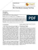 Lesson Plan of TBLT (Task-Based Language Teaching) PDF