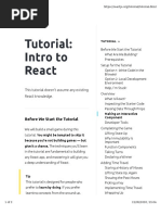 Tutorial: Intro To React - React