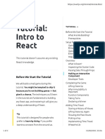 Tutorial: Intro To React - React