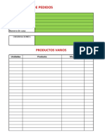 Formulario Pedidos A Domicilio - Ecorganic 1