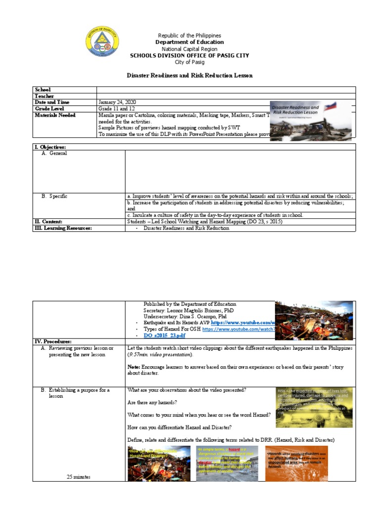 Student-Led Hazard Mapping in Schools | PDF | Hazards | Classroom