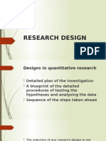RESEARCH DESIGN TYPES