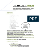 Jekyll and Hyde Form and Structure