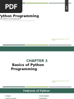 Python Programming: Using Problem Solving Approach