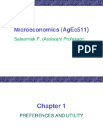 Microeconomics (Agec511: Saleamlak F. (Assistant Professor)