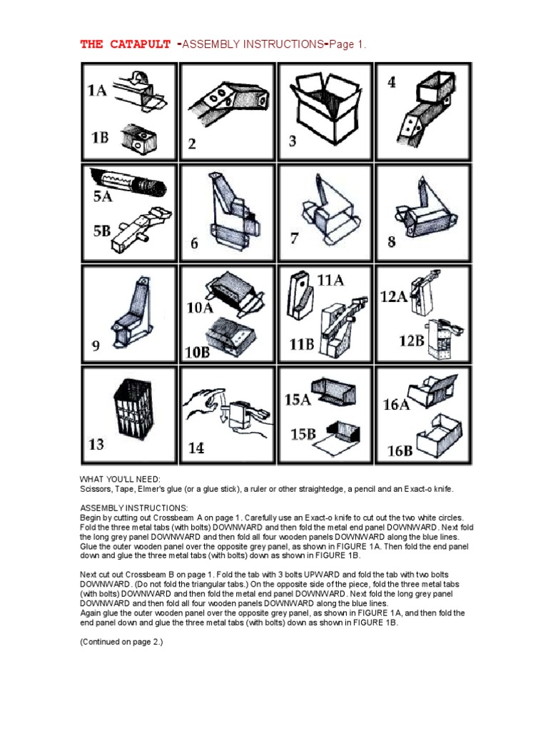 The Catapult: - Assembly Instructions-Page 1 | PDF | Nature