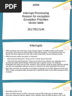 Interrupt Processing Reason For Exception Exception Priorities Vector Table 2k17/EC/146