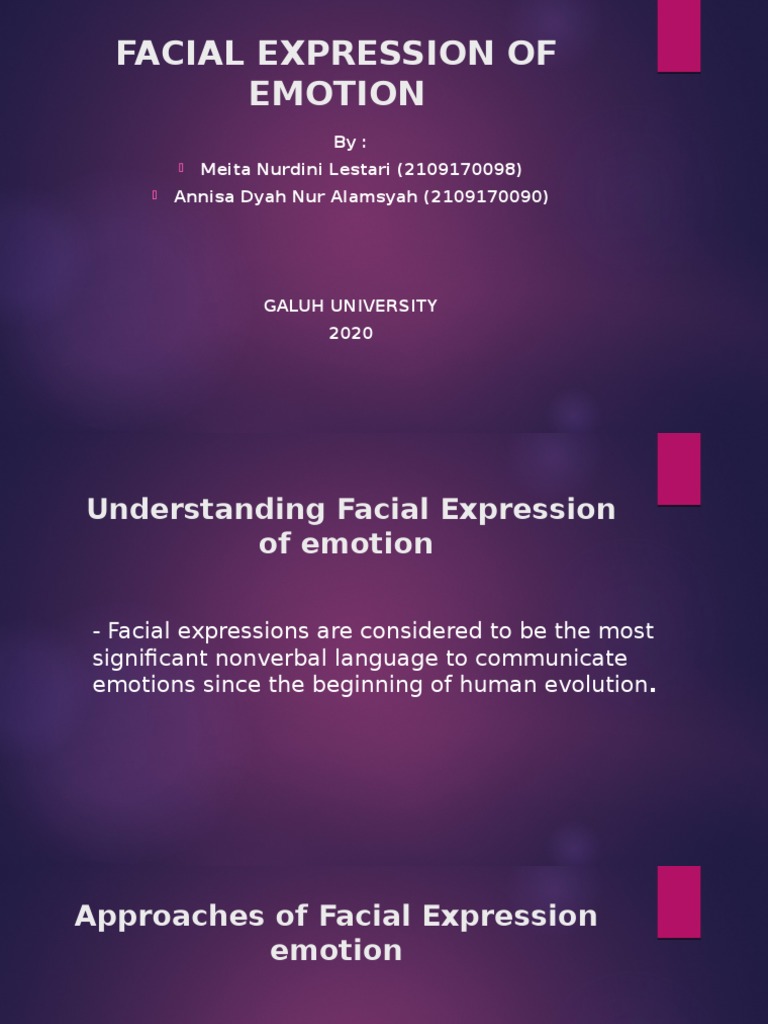 Understanding Facial Expressions of Emotion | PDF | Facial Expression ...