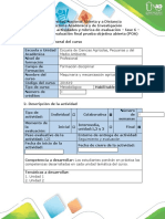 Guía de Actividades y Rúbrica de Evaluación - Fase 6 - Desarrollar La Evaluación Final POA