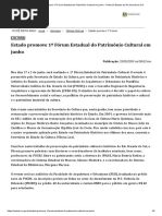 Estado promove 1º Fórum Estadual do Patrimônio Cultural em junho - Portal do Estado do Rio Grande do Sul