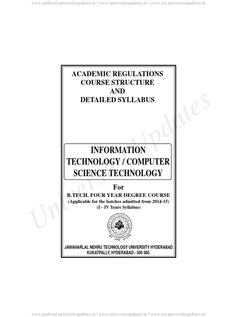 B.Tech IT/Computer Science Syllabus | PDF | Matrix (Mathematics ...