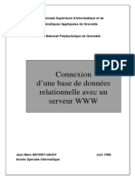 Connexion D'une DB Sur Un Serveur WWW