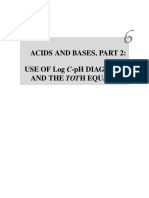 Acids and Bases, Part 2: Use of Log C-PH Diagrams and The Toth Equation